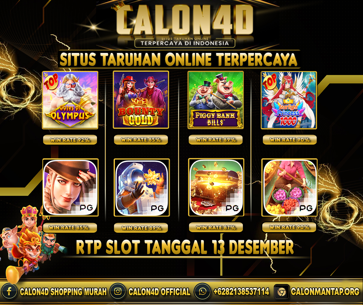 INFO SLOT GACOR CALON4D TANGGAL 13 DESEMBER 2023
