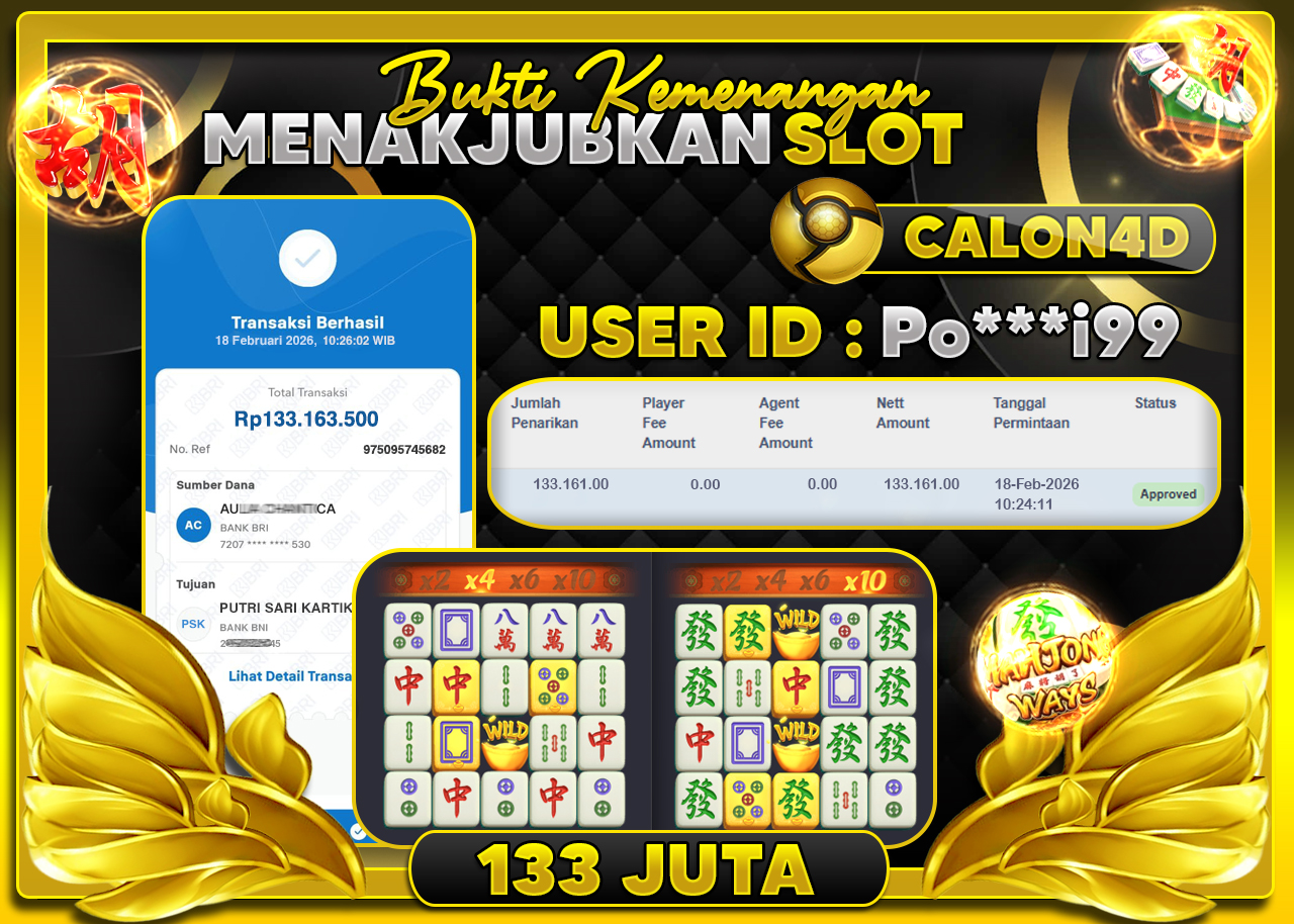 BUKTI WD MEMBER CALON4D