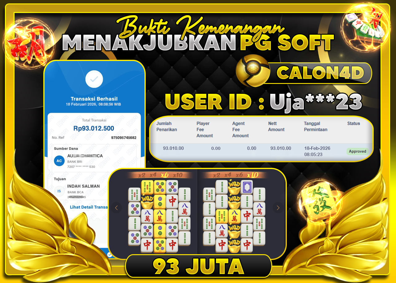 BUKTI WD MEMBER CALON4D