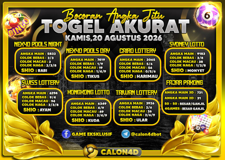 PREDIKSI TOGEL CALON4D